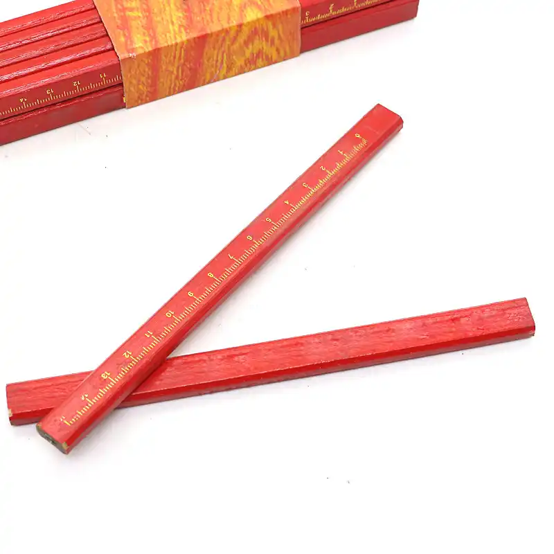 10Pcs Carpenters Pencils /& Sharpener Set Bulider Wood Work Woodwork Marking