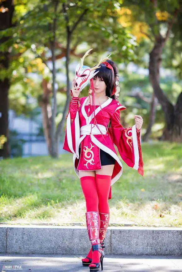 Костюмы на Хэллоуин для женщин Костюм LOL Akali Sexy Nurse V костюмированной вечеринки в