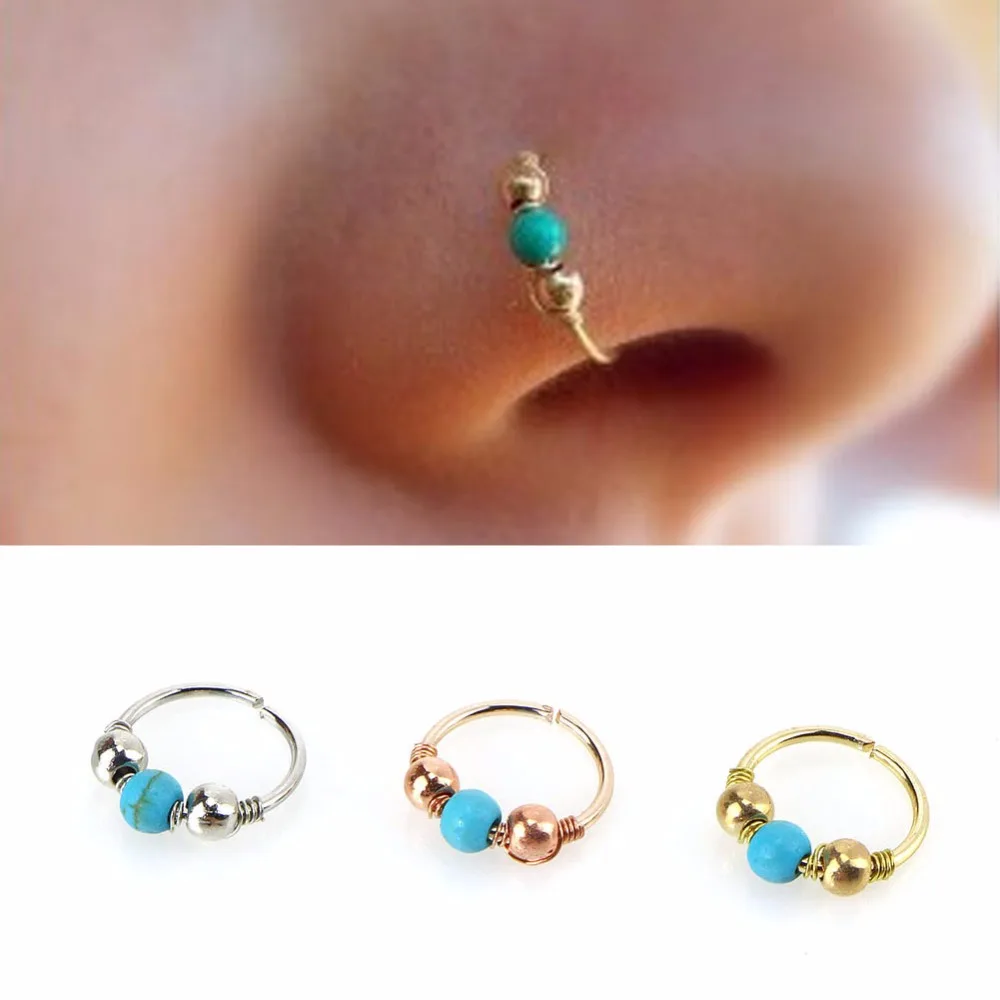 Turquoise Nose Ring Stud Turquoise Nose Ring Stud