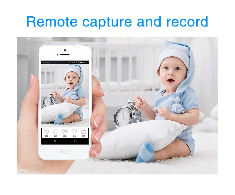 Wi-Fi мини Камера Ночное видение обнаружения движения многофункциональный разъем видеокамера для смартфонов App Live View Baby Smart IP Cam