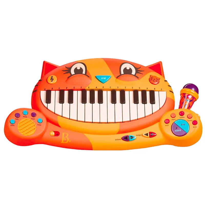 Американский B. Игрушки Bigmouth Кот пианино мультфильм Раннее Обучение клавиатура