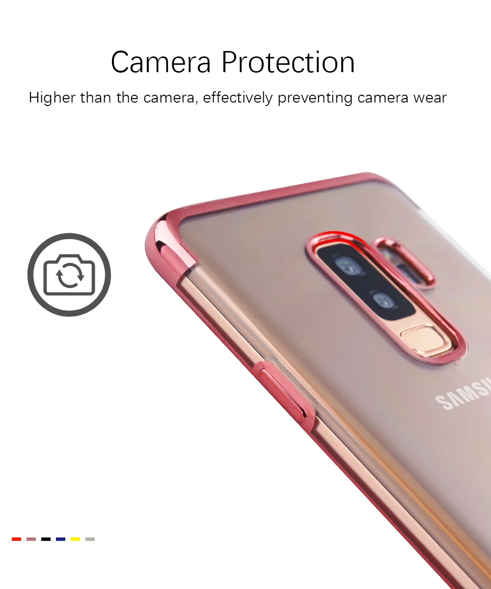 Portefeuille For Samsung Galaxy S9 Plus Case S8 Note 8 9 A3 A5 A7 2017 2018 A6 J3 J5 J7 S9plus TPU Rubber Cover Plating Frame (16)