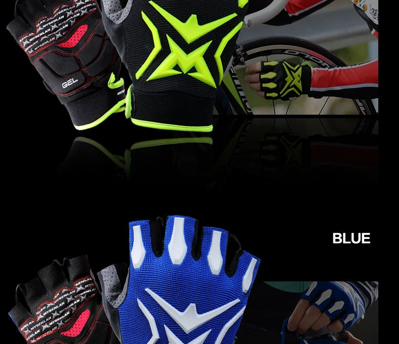 Cycling Gloves Half Finger Mens Women's Summer Breathable Sports Shockproof Bike Gloves GEL MTB Bicycle Gloves ridding gloves