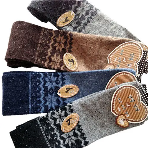 Women-Snowflake-Thigh-High-Leg-Warmers-Socks-Winter-Over-Knee-Boot-Cuff-Stocking