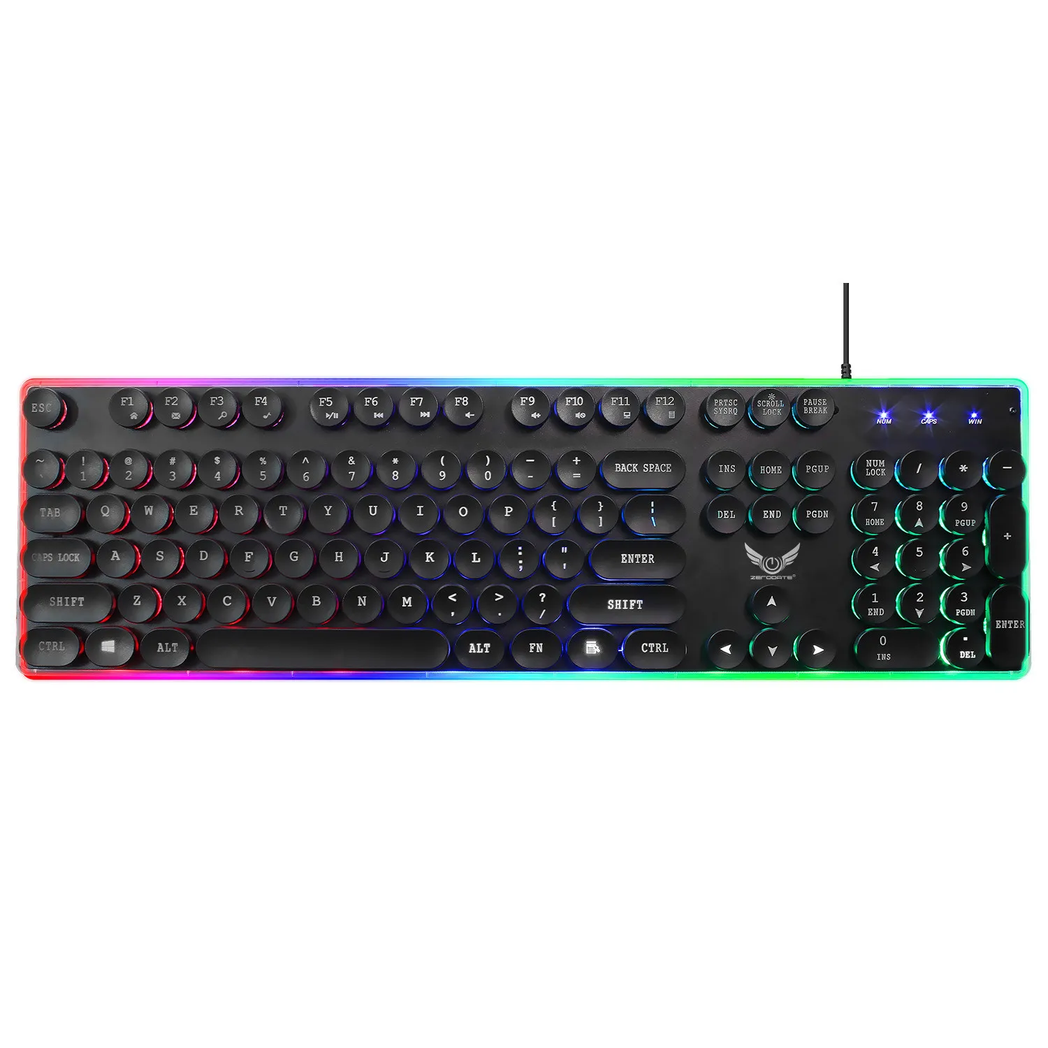 EPULA 5V /100 mA Backlit Gaming USB Keyboard Multimedia Illuminated Color LED Wired For PUBG Notebook Laptop | Компьютеры и офис