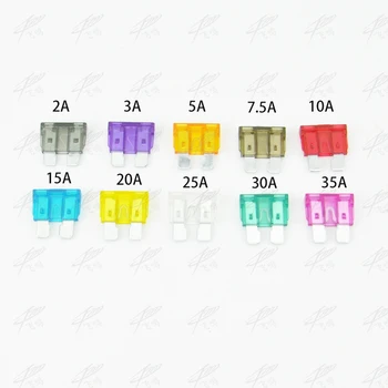 

10pcs/lot Fuse Standard medium blade car fuse auto fuses car 2A 3A 5A 7.5A 10A 15A 20A 25A 30A 35A Free Shipping