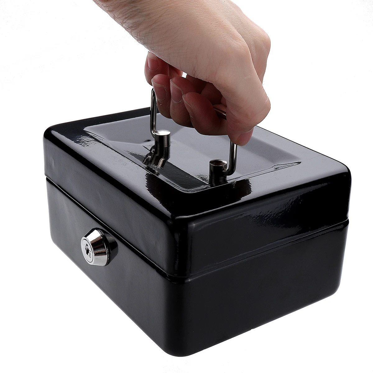 Buy Portable Black Metal Stainless Steel Piggy Bank
