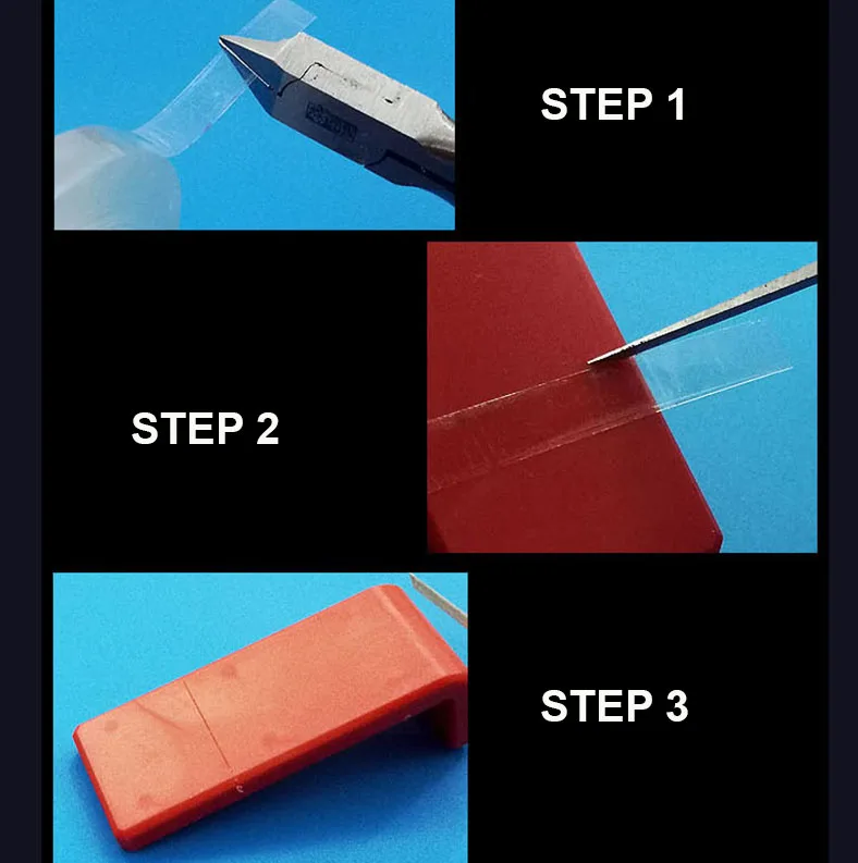Details Modification Engraving Tool model tools Transparent Curved Surface Engraving Hard Edge Tape 3MM/6MM For Building Military Model