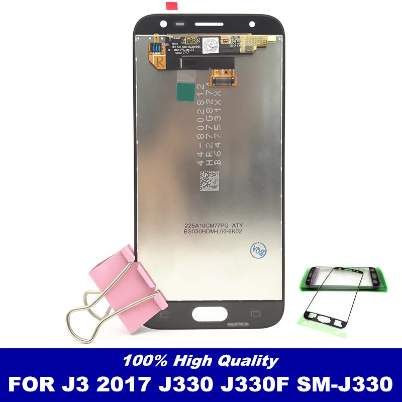 

High Quality LCD For Samsung Galaxy J3 2017 J330 J330F SM-J330 LCDs Display Touch Digitizer Screen With Brightness Adjustment