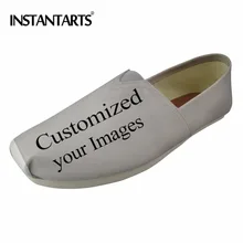 INSTANTARTS/Женские повседневные Шлёпанцы на плоской подошве; Лоферы без застежки; женская летняя обувь; по индивидуальному заказу; zapatos mujer