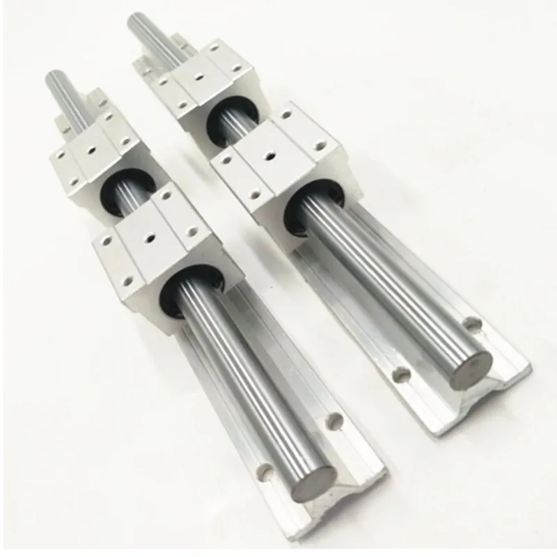 

4PC Linear Guide SBR16 16mm Rail Length 1000mm Linear Guide Set + 4pcs SBR16UU Blocks CNC Router Part Linear Guides Rail