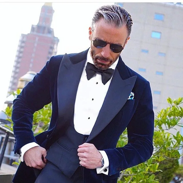 costume velours homme