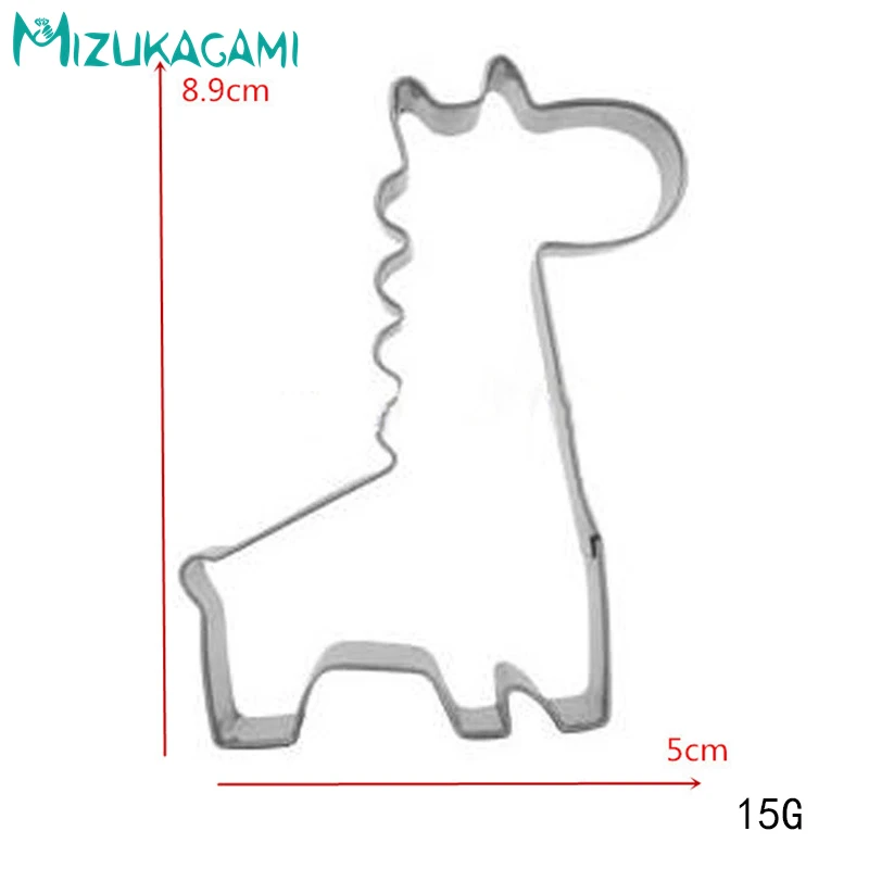 Резак для печенья из нержавеющей стали Форма жирафа помадка торт инструмент DIY кухонные принадлежности для выпечки резаки MS-00292