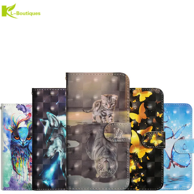 Для samsung Galaxy A7 3D Etui Флип кожаный СПС Fundas samsung A7 SM-A750F A750 крышка с рисунком панды кошелек, чехол