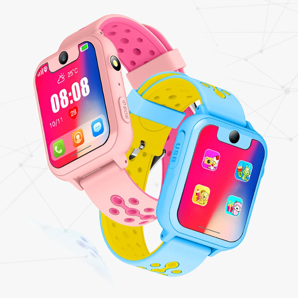  Kinder uhr Anti Verloren Smart Watch LBS mit GPS GSM Locator Touchscreen Tracker SOS LED Taschenlam