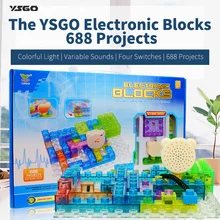 688 Projects Integrated Circuit Building Blocks Learning&Education Toys for Kids Physics Learning,LegoBlocks Educational Tools