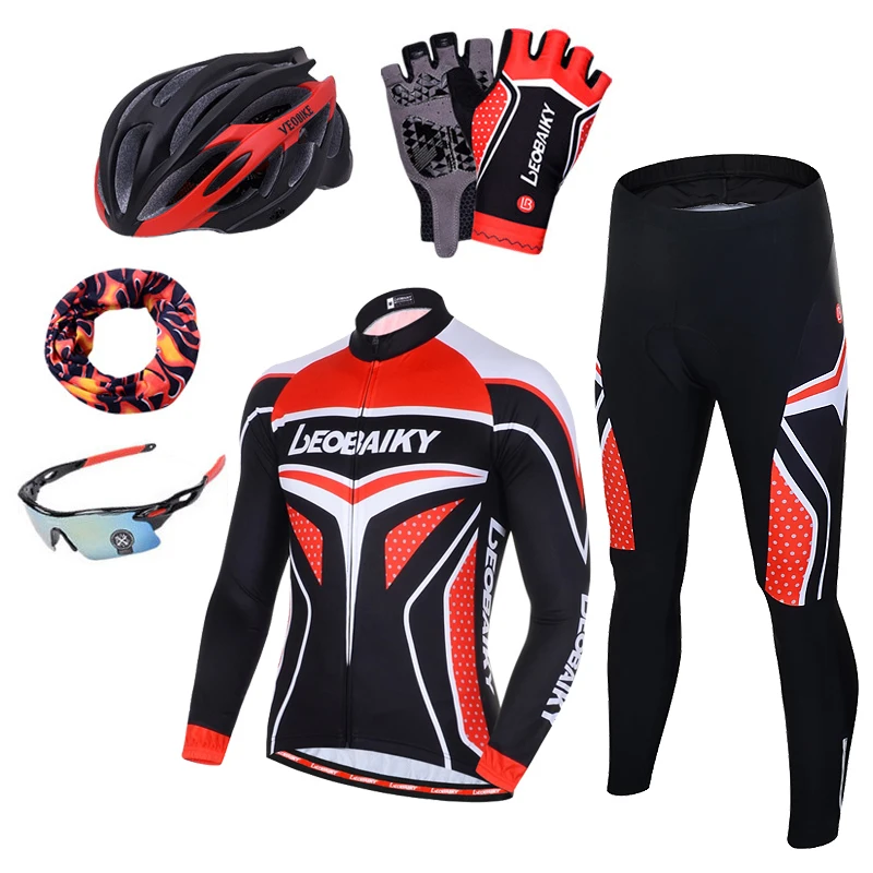 Autumn Long Sleeve Women Cycling Clothing MTB Pro Team Jersey Bike Riding Suit Breathable Bicycle Clothes Ladies Cycling Sets