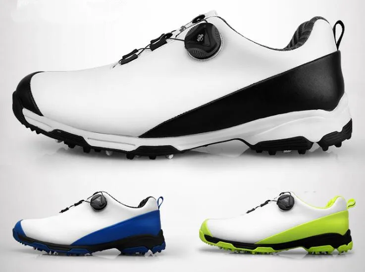 Buy New Men's Golf Shoes Antiskid Waterproof Rotary
