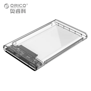 2.5 inch Transparent USB3.0 to Sata 3.0 HDD Case Tool Free 5 Gbps Support 2TB UASP Protocol Hard Drive Enclosure - (2139U3)