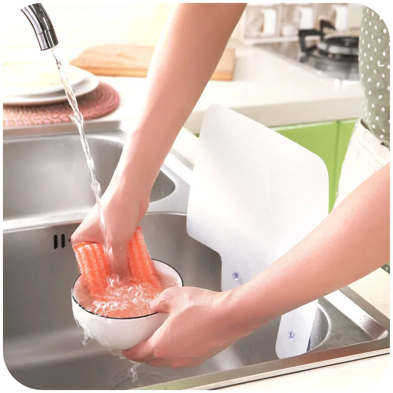 Новейший 1 шт. креативный кухонный умывальник с присоской, пластиковые Брызговики для воды, для мытья посуды, буфер для раковины, доска и 8030