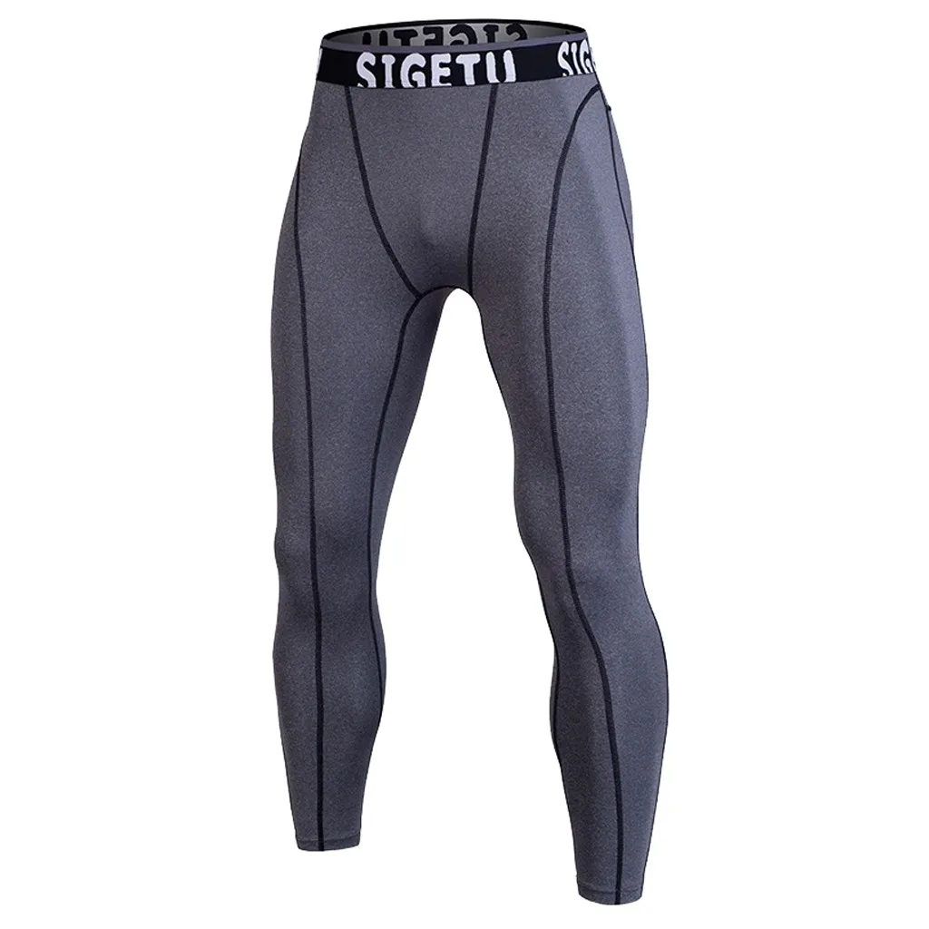 

JAYCOSIN Men's compression running bodybuilding gym training tight pants leggings suitable for exercise fitness sportswear