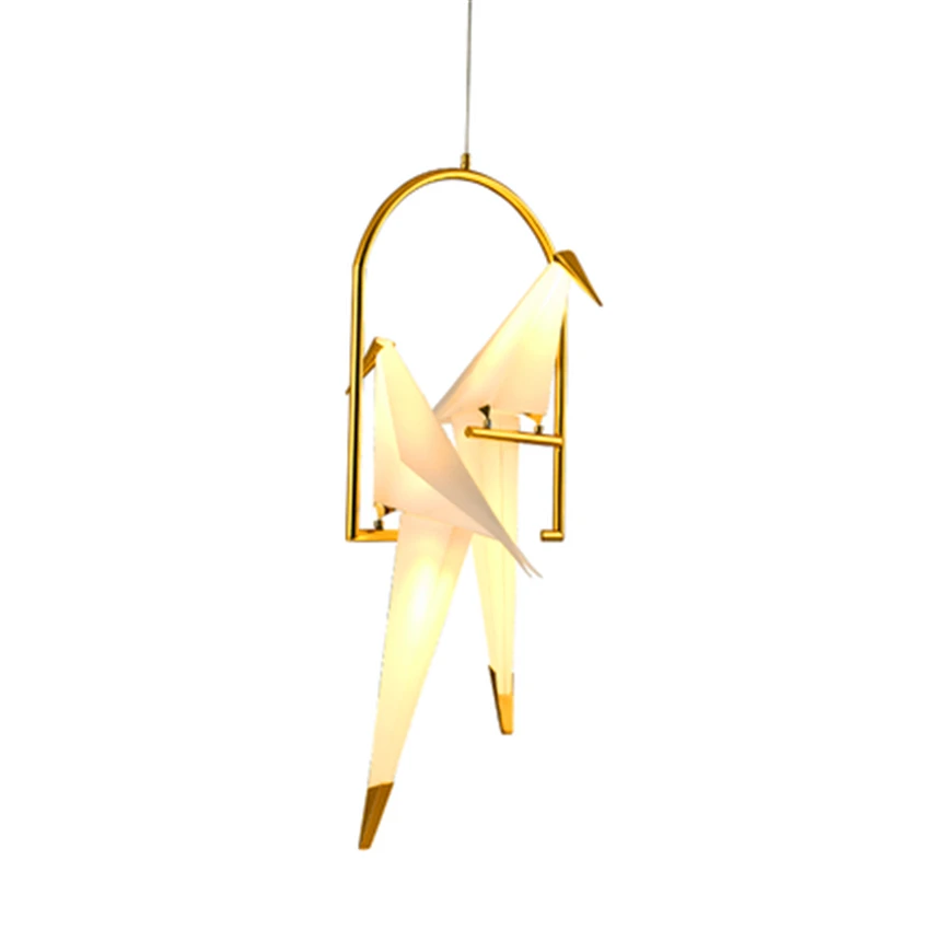 

Nordic Bird LED Pendant Lights Lighting 110V 220V Nordic Origami Crane Bird Pendant Lamp Ceiling Lamp Living Room LED Floor Lamp