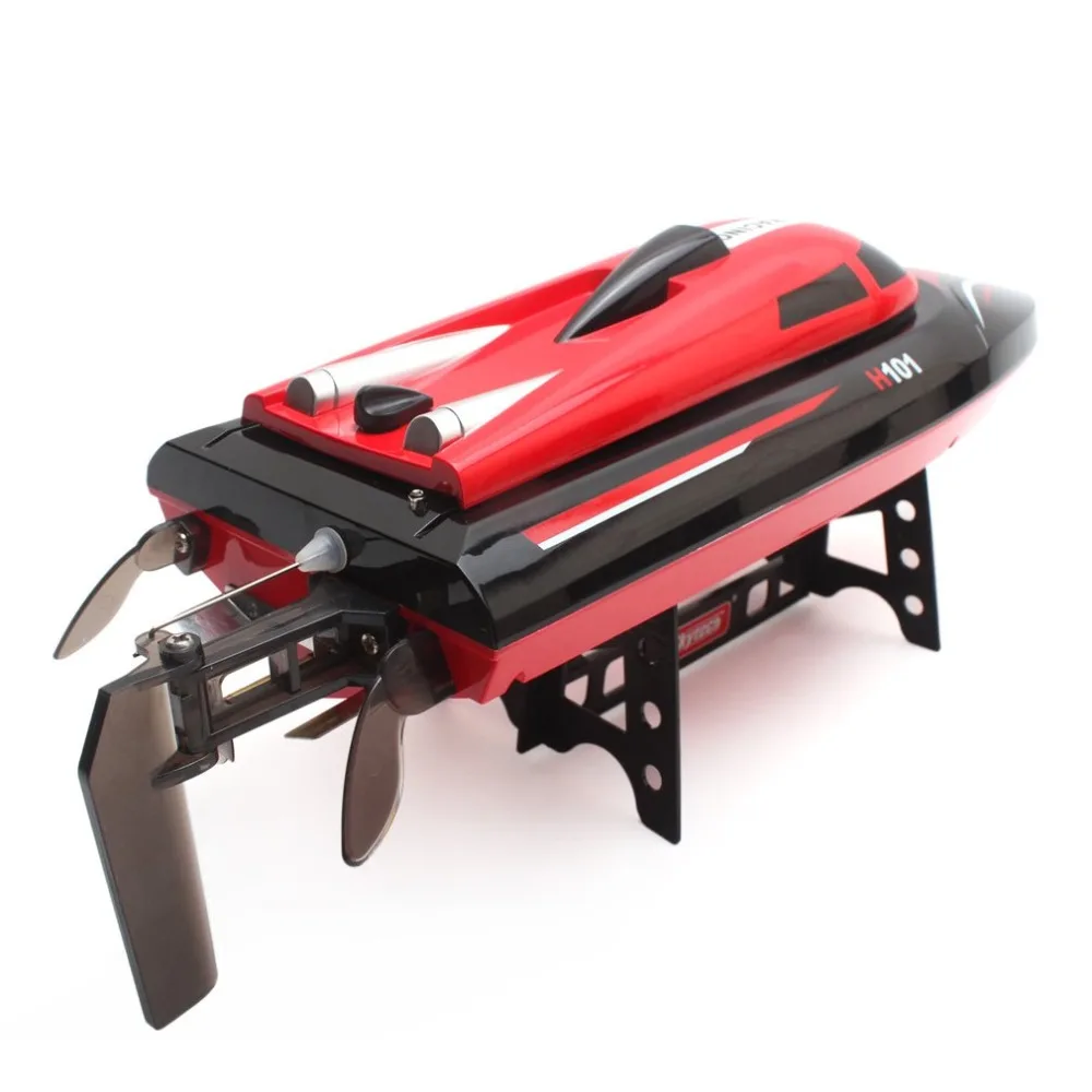

RC Boat H101 2.4GHz 2CH 30KM/H High Speed Boat 180' Flip Reversion Self Righting Transmitter 150M LCD Screen RC Racing Boat Toys