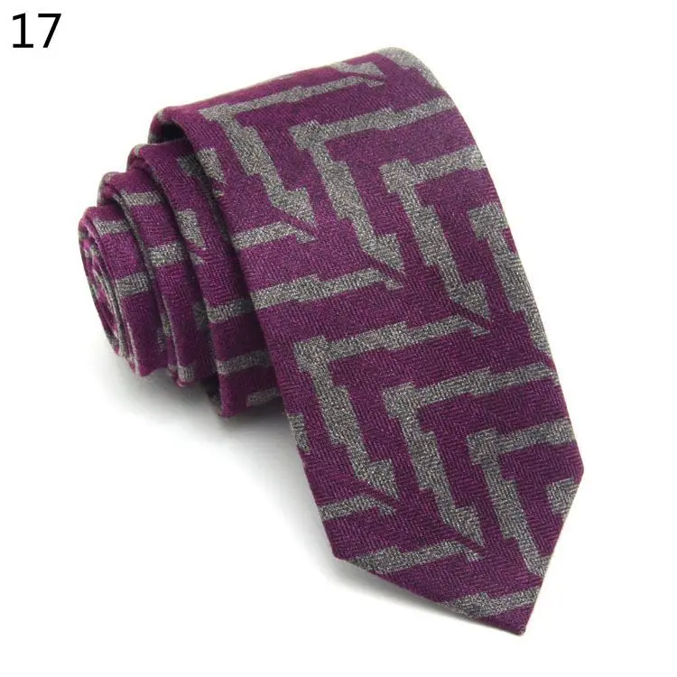TagerWilen шерстяной галстук облегающий 6 см цветочный галстук Высокая мода клетчатые галстуки для мужчин узкий галстук галстуки мужские s Gravatas Ho мужские s T-05 - Цвет: 17