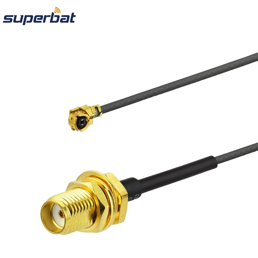 Гибкий кабель Superbat U.FL с разъемом IPX на SMA отрезок длиной 1 13 мм 30 см для цифрового ТВ