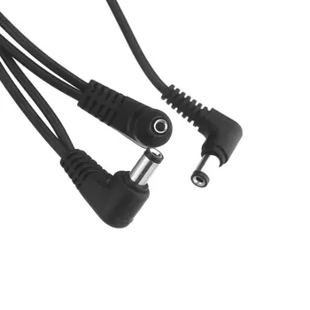 

Wholesale 3PCS -Vitoos 3 Ways Electrode Chain Harness Cable Copper Wire for Guitar Effects Power Supply Adapter Splitter black