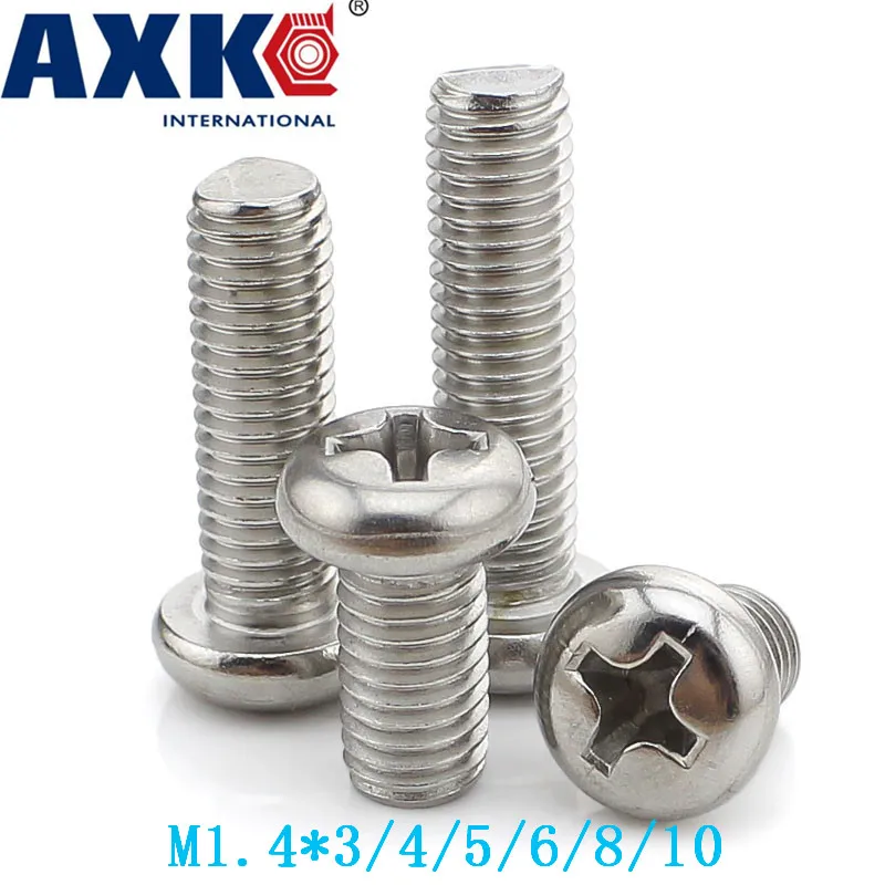 

2019 Hot Sale Vis 200pcs Low Price Miniature Screw /round Head Machine / Pm Nickel-plated Electronic M1.4*3/4/5/6/8/10 Gb818