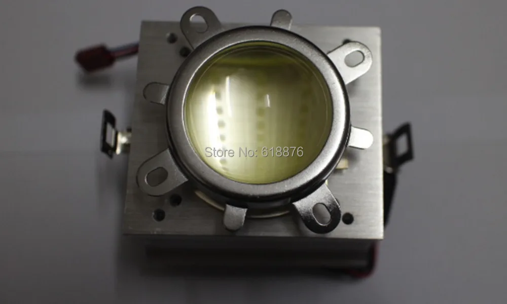 

Free Shipping 20-100W LED Aluminium Heat Sink Cooling Fan+60-80degree 44mm Lens + Reflector Bracket