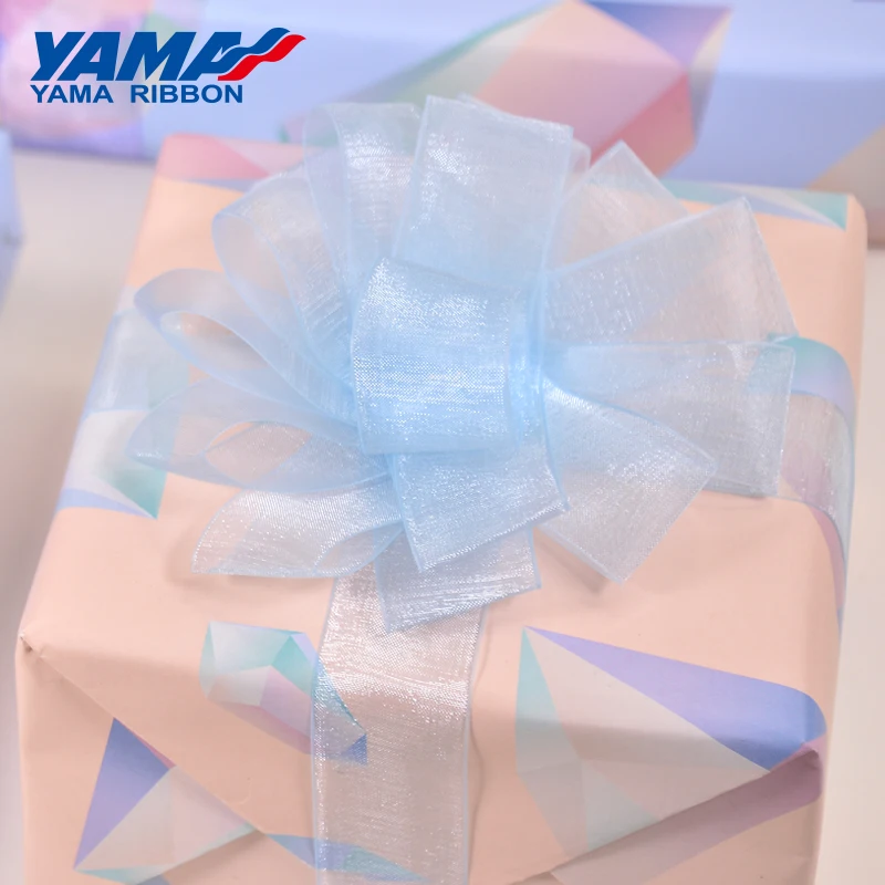 

1/4'' 6mm solid color sheer organza ribbon 400 yards/lot ( Shops have 11 kinds of size )