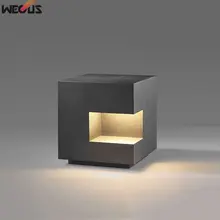 WECUS) Уникальный дизайн формы, простые фонари для сада во дворе, уличные фонари для парка, газонные огни