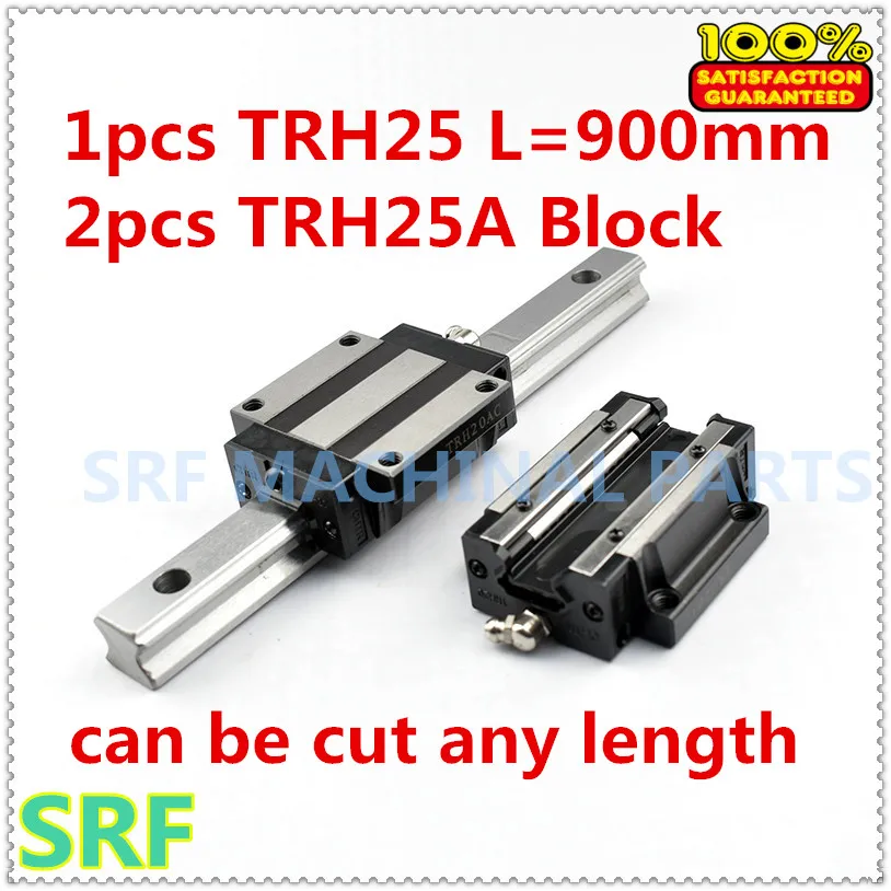Высококачественная 1 шт. линейная направляющая TRH25 L = 900 мм с 2 фланцевыми