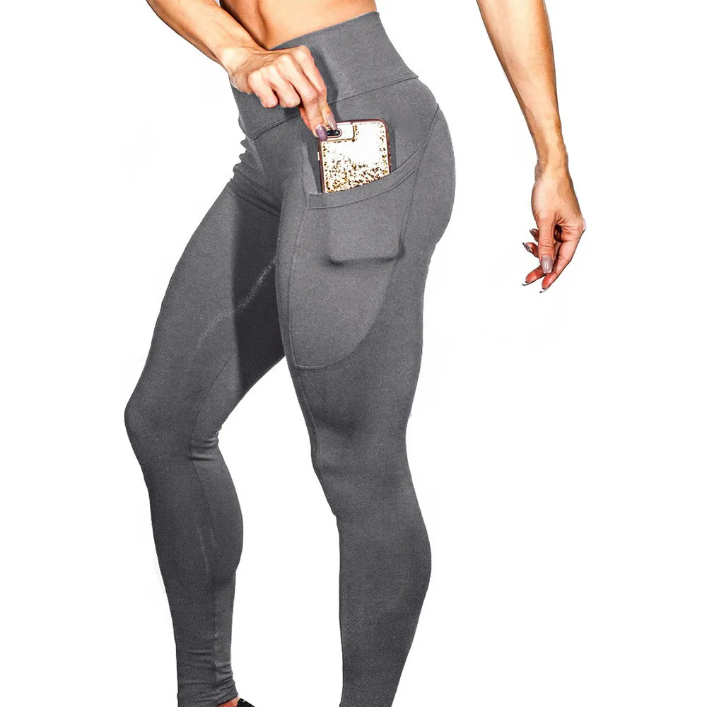 

Workout leggings Leggings fitness feminina Women's Solid Workout Leggings Fitness Sports Gym Running Athletic Pants W