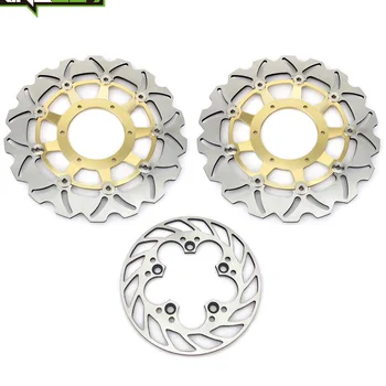 

BIKINGBOY Front Rear Brake Discs Rotors Disks CBR 1000 RR 2006 2007 RVT1000R VTR 1000 SP-1 00 01 SP-2 02 03 04 05 06 07 RC51