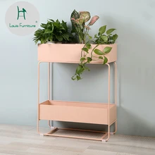 Nordic дизайнерские простые домашние Гостиная растения на балконе, двухслойная рамка с цветами Tieyi зеленый лотоса