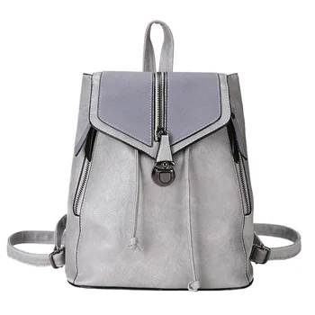 

Vintage Matte Leather Women Backpacks 2019 NEW High Quality Multifunctional Shoulder Bag Retro Schoolbag Zaino da Donna