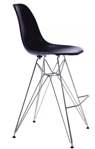 Барное кресло барный стул штукатурка стул хромированный пластиковый стул минималистичный современный обеденный стул