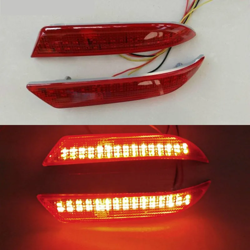 

For Chevrolet Lova Car LED Rear Bumper Reflectors Light Brake Tail Parking Night Running Red Fog Stop Lights Tail light