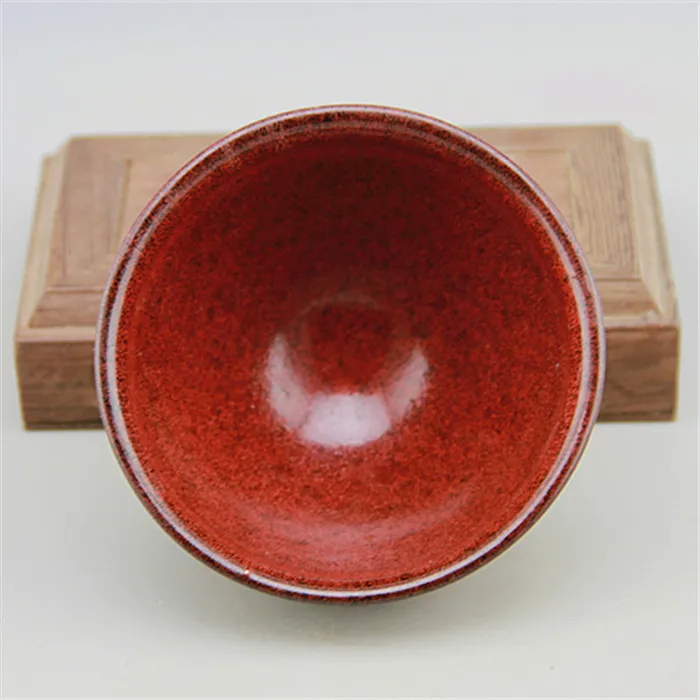 

#6 Antique old Chinese Kiln porcelain bowl,Red glaze, Home Decoration,collection & adornment, Free shipping