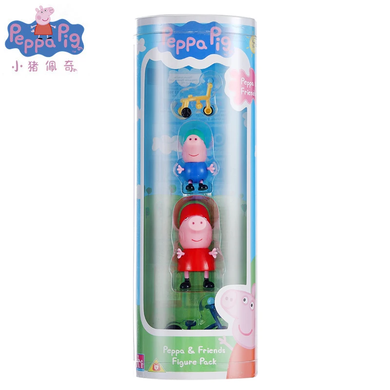 

Pepa Pig Figuras George friend Family Pack 4pcs/set Action Figure Anime Toys Set For Christmas Gift Toys