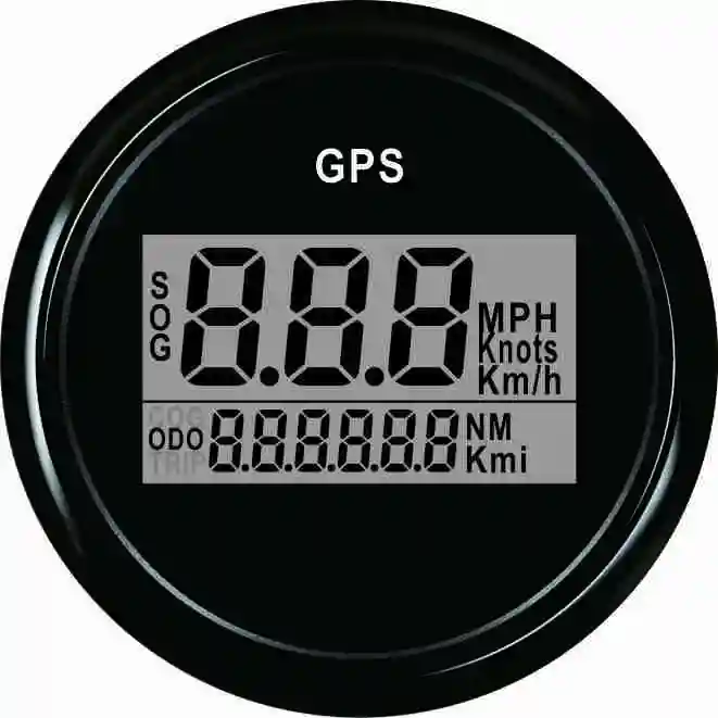 Лодка яхты 52 мм Цифровой GPS Спидометр Одометр 0-999 узлов 9-32 В с подсветкой