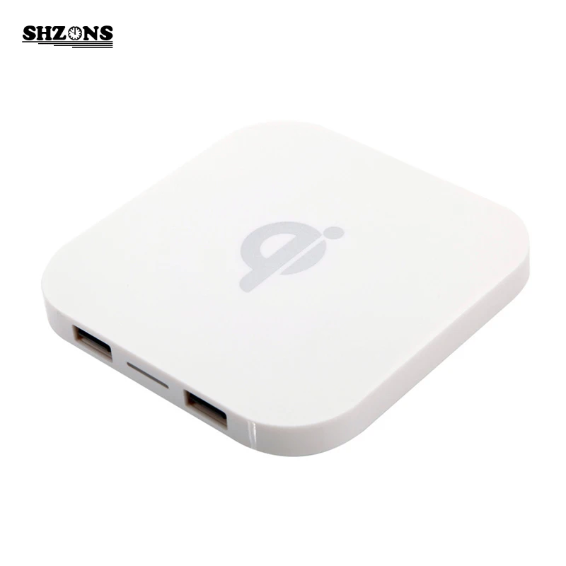 

Qi Wireless Charger with indication Dual 5V 1A USB Output Wireless Charger for iPhone 8/iPhone X/Samsung Wireless Charger