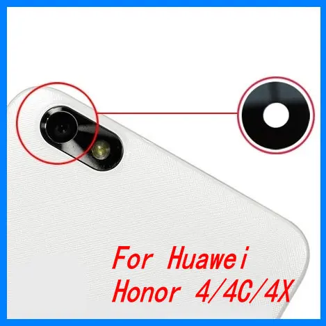 

2pcs/lot XGE New Back Rear Camera lens glass replacement for Huawei honor4/4C/4X honor 4 4C 4X with Sticker top quality