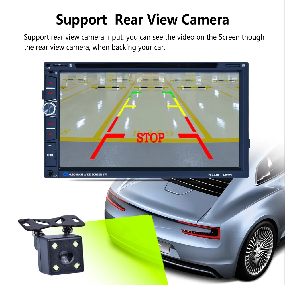 Cheap RDS stereo F6323B Car MP5 Player 7 Inch Touch Screen Auto Car MP4 Video Player Radio Remote Control Support Rear View Camera 5