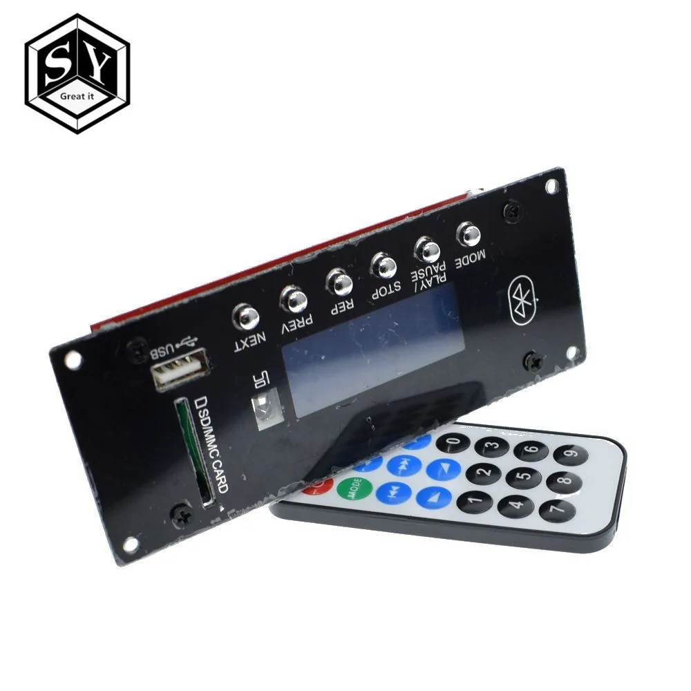 4 0 Bluetooth MP3 декодирования совета Модуль w/Слот для карты SD/USB/FM/Будильник ape flac WAV WMA
