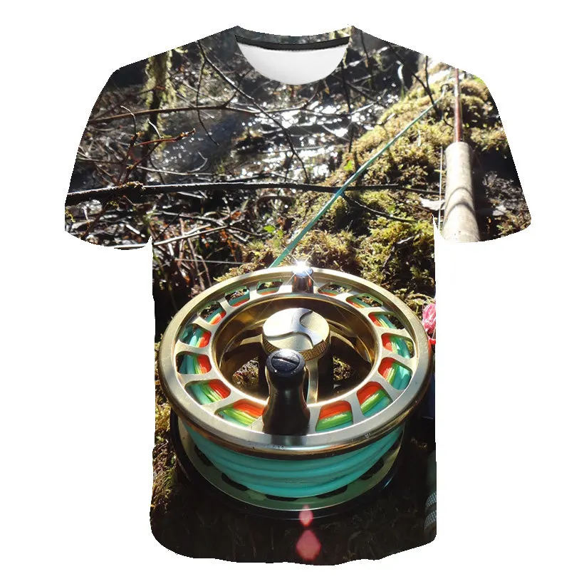 2019 New Fish 3d t Shirt Men Hip HopTshirt Fisherman Tropical Print T-shirt Funny T Shirts Summer Fishinger Animal Mens Clothing