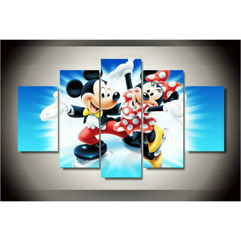 

5 spell diamond painting sticker Mickey Mouse couple 5d diy diamond embroidery cartoon 3d diamond mosaic sticker kids gift